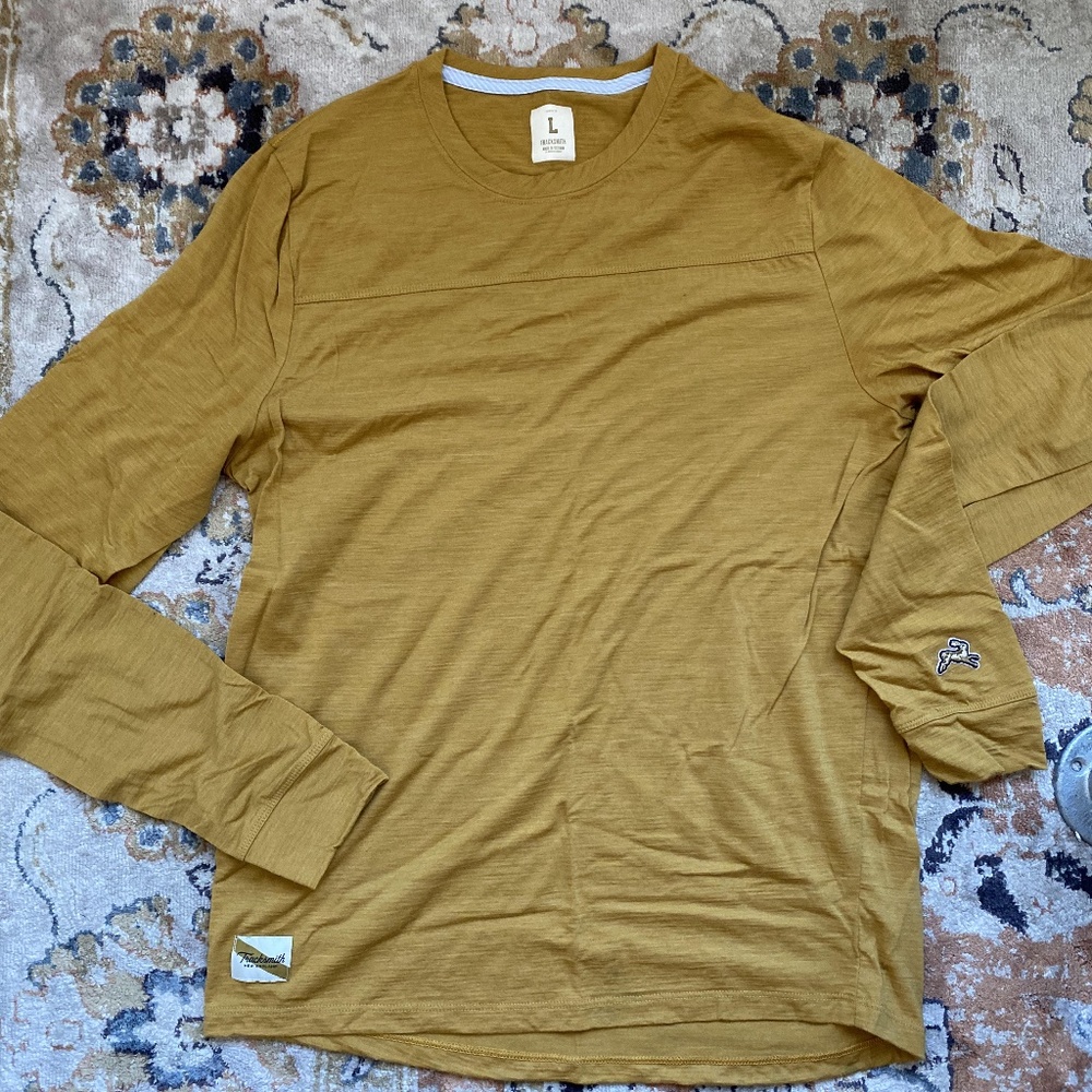 Tracksmith Long Sleeve Tee - Gold